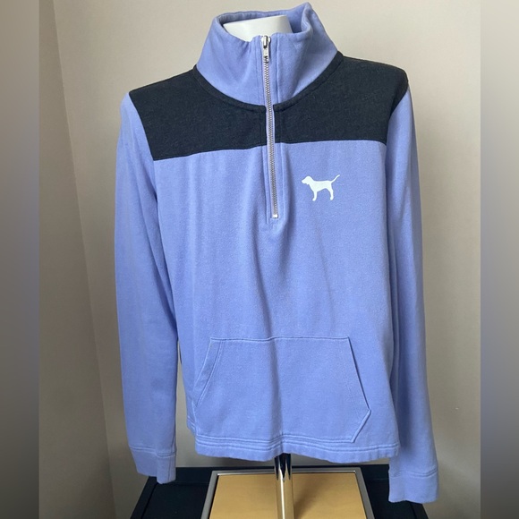 PINK Victoria’s Secret 1/4 Zip Pullover Size Small - Picture 1 of 4